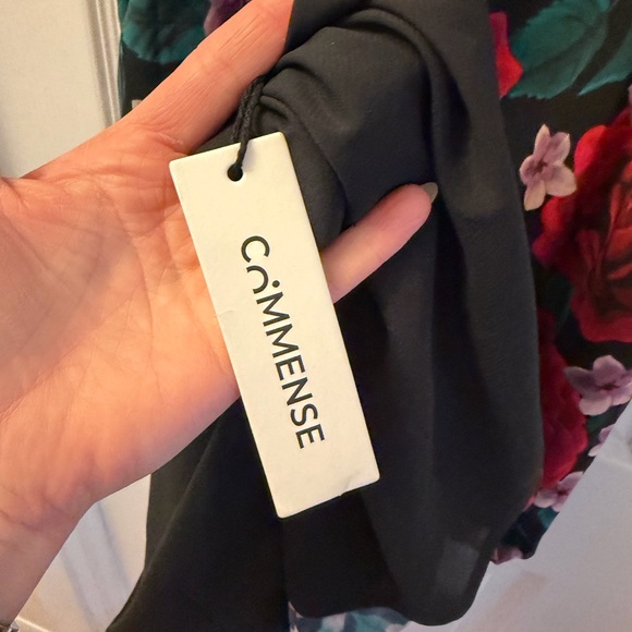 Commense Black Maxi Dress with Red Rose Floral Print - Picture 9 of 9